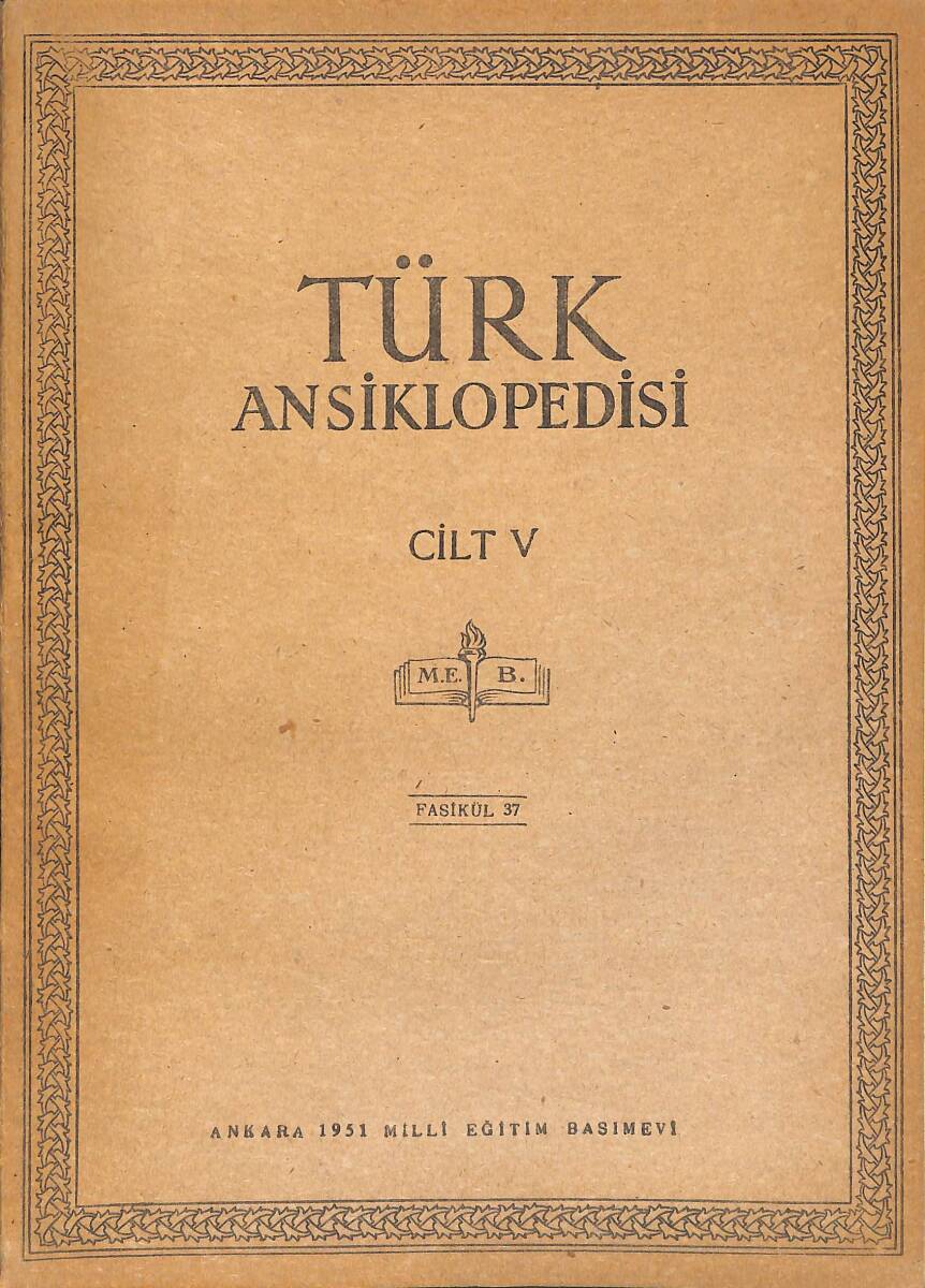 Türk Ansiklopedisi Cilt 5 Fasikül 37 NDR91524 - 1