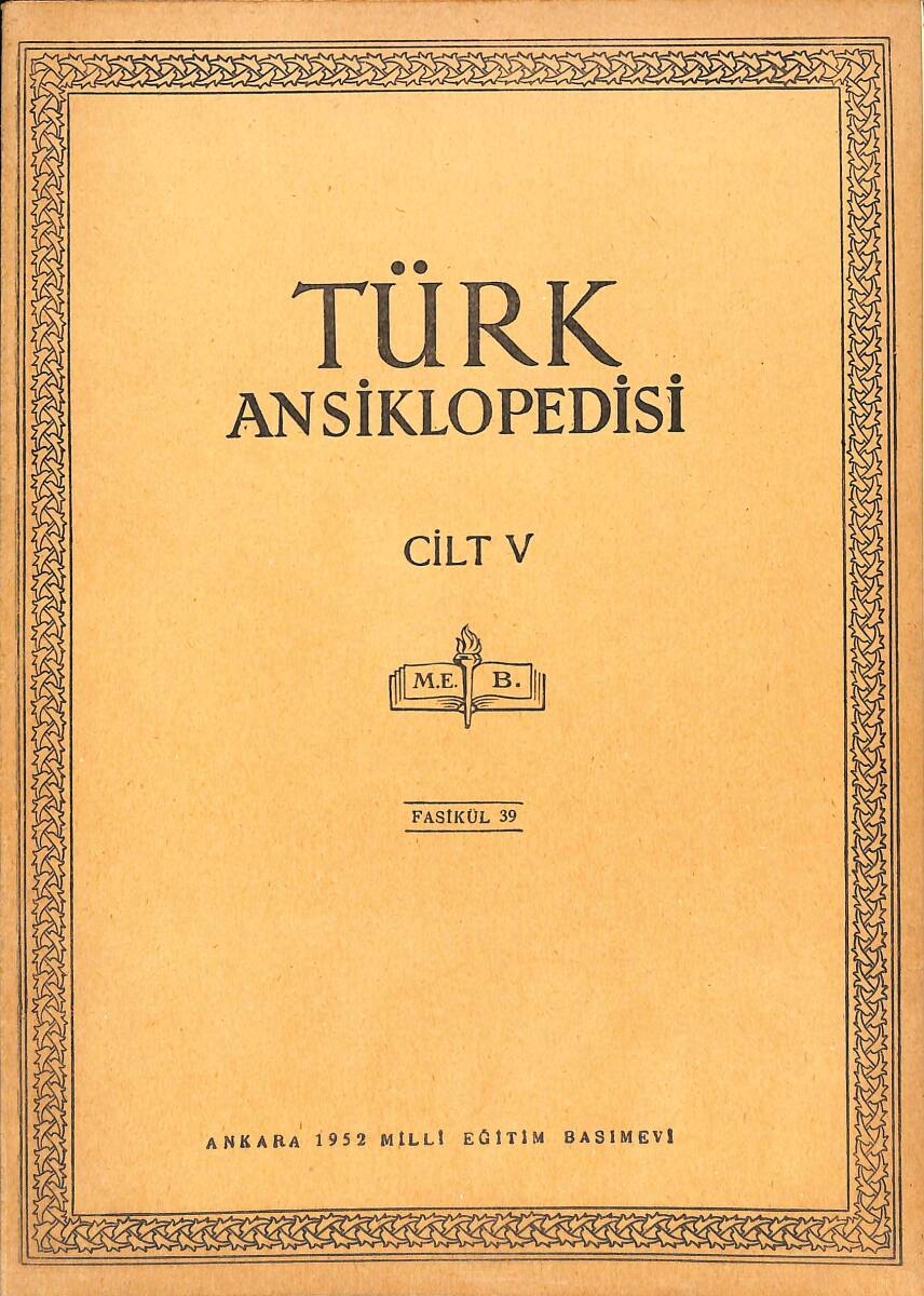 Türk Ansiklopedisi Cilt 5 Fasikül 39 NDR91522 - 1