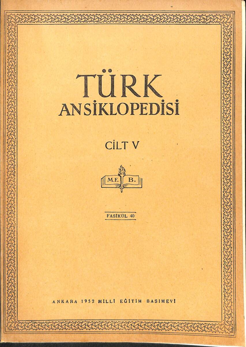 Türk Ansiklopedisi Cilt 5 Fasikül 40 NDR91521 - 1