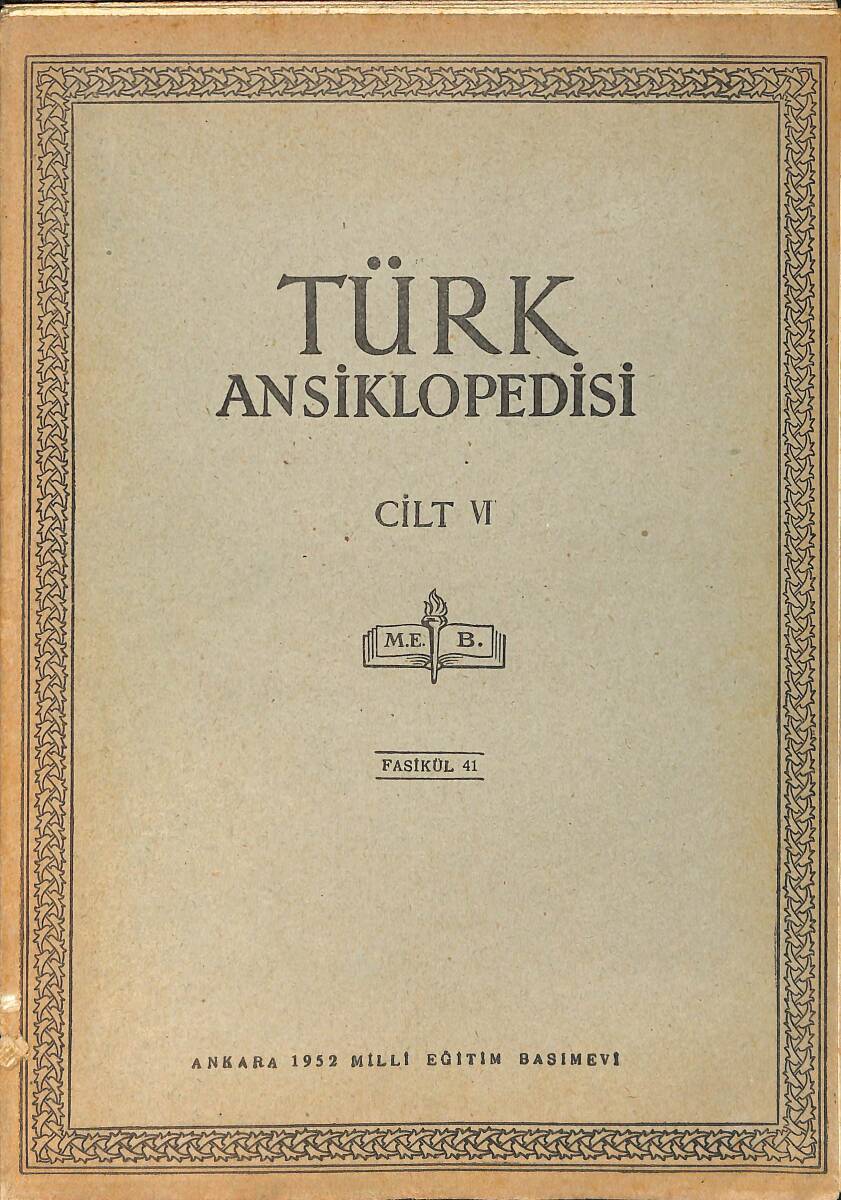 Türk Ansiklopedisi Cilt 6 Fasikül 41 NDR91554 - 1