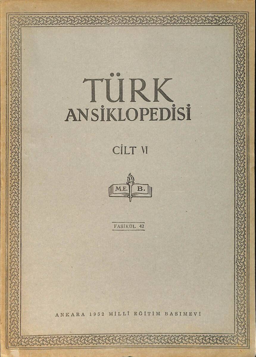 Türk Ansiklopedisi Cilt 6 Fasikül 42 NDR91553 - 1