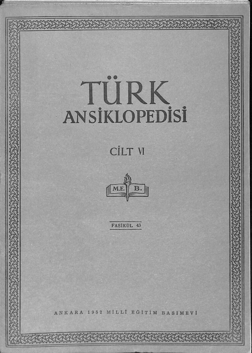 Türk Ansiklopedisi Cilt 6 Fasikül 43 NDR91552 - 1