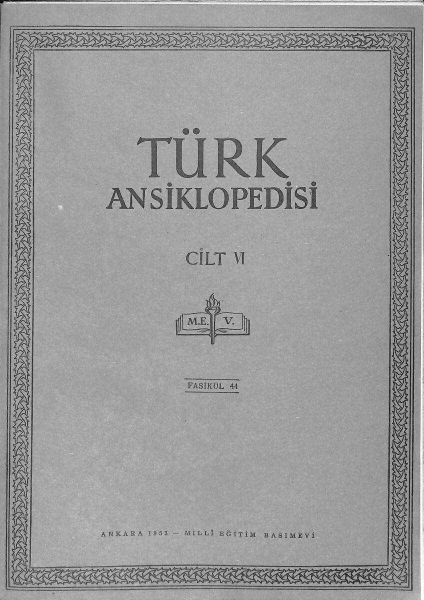 Türk Ansiklopedisi Cilt 6 Fasikül 44 NDR91551 - 1