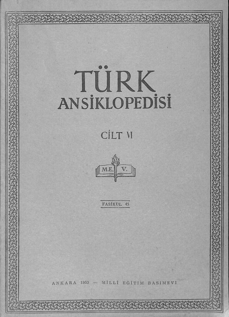 Türk Ansiklopedisi Cilt 6 Fasikül 45 NDR91550 - 1