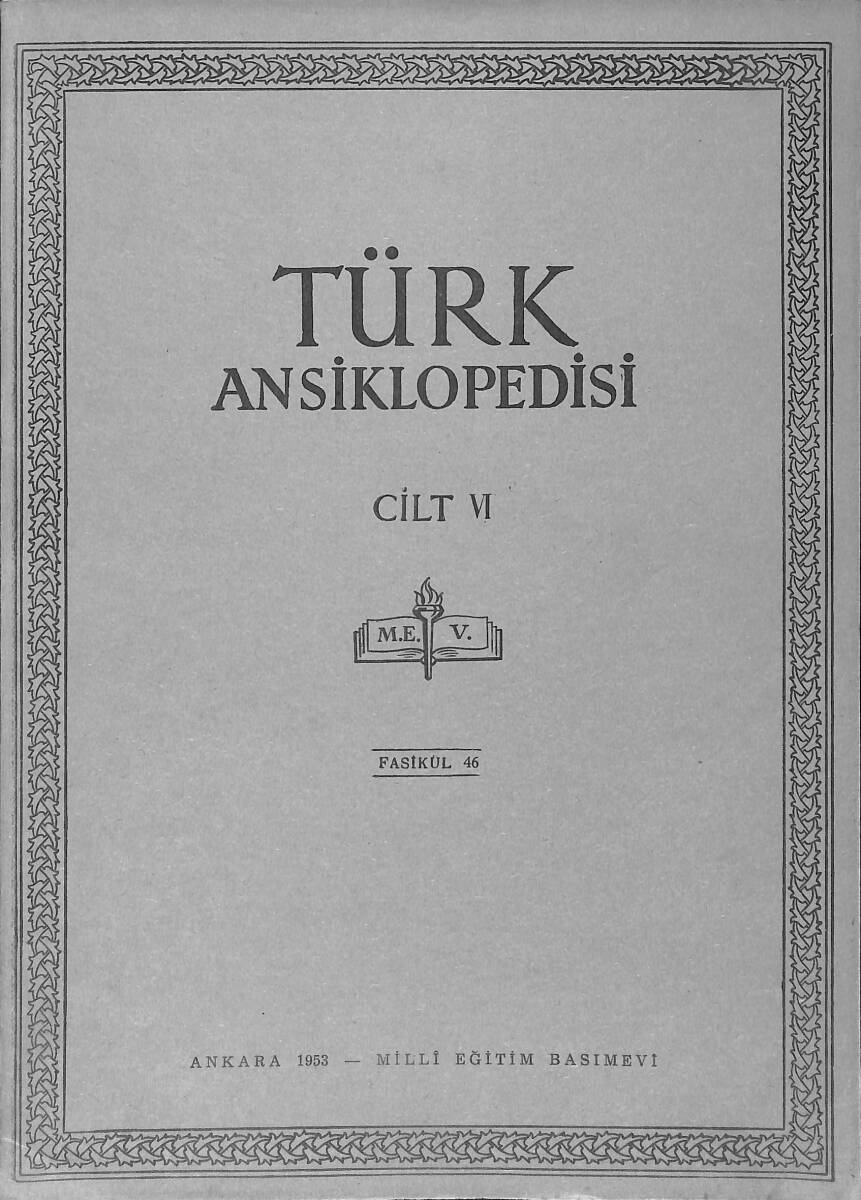 Türk Ansiklopedisi Cilt 6 Fasikül 46 NDR91557 - 1