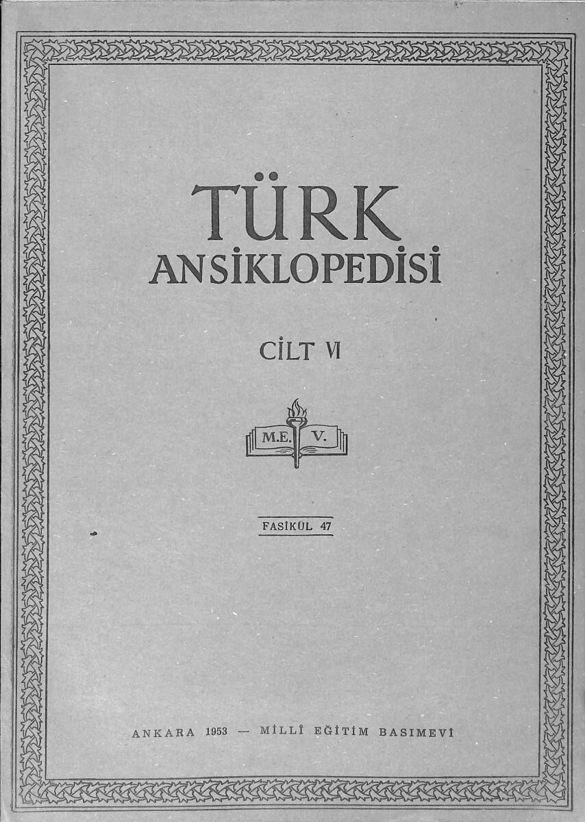 Türk Ansiklopedisi Cilt 6 Fasikül 47 NDR91556 - 1