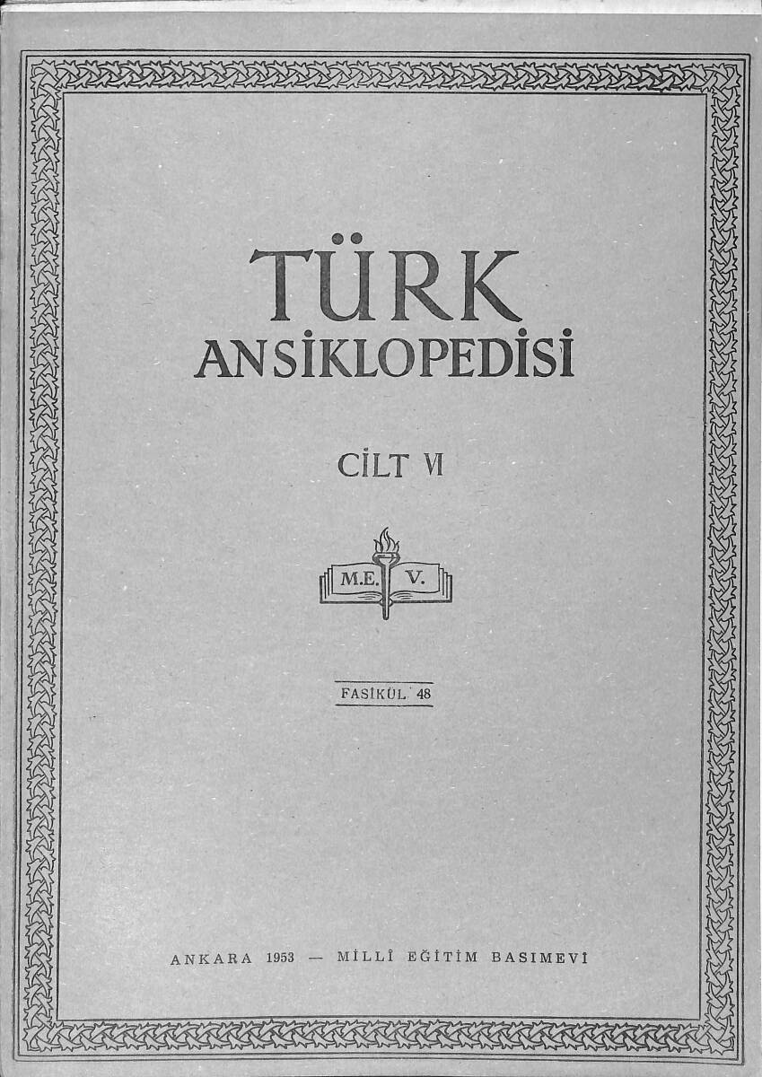 Türk Ansiklopedisi Cilt 6 Fasikül 48 NDR91555 - 1