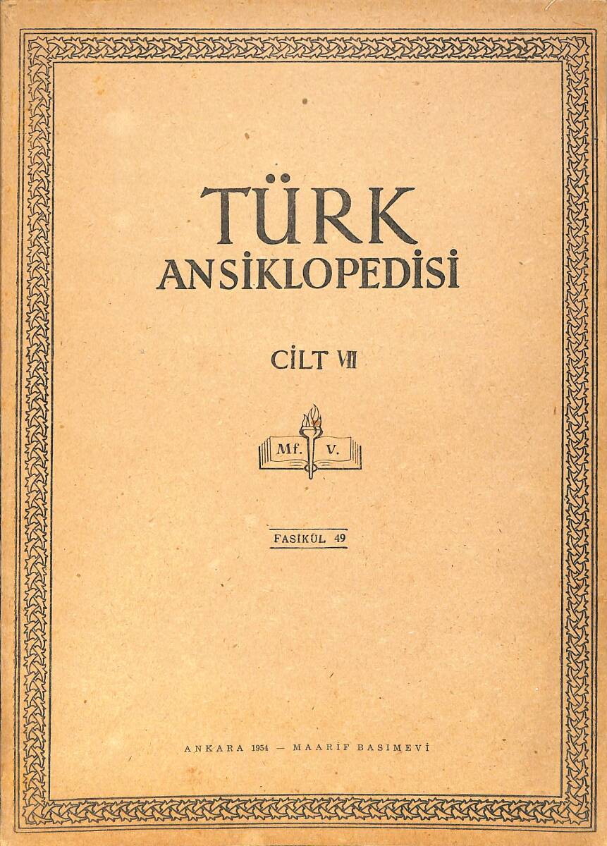 Türk Ansiklopedisi Cilt 7 Fasikül 49 NDR91543 - 1