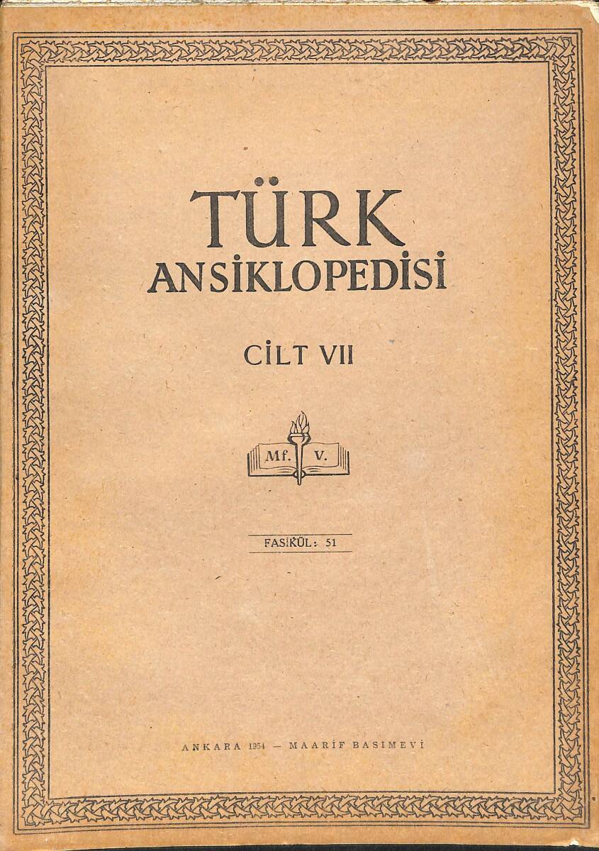 Türk Ansiklopedisi Cilt 7 Fasikül 51 NDR91529 - 1