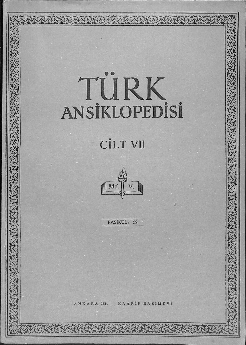 Türk Ansiklopedisi Cilt 7 Fasikül 52 NDR91528 - 1
