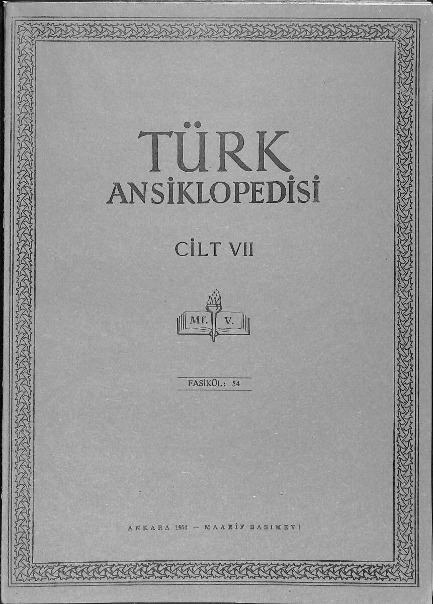 Türk Ansiklopedisi Cilt 7 Fasikül 54 NDR91545 - 1