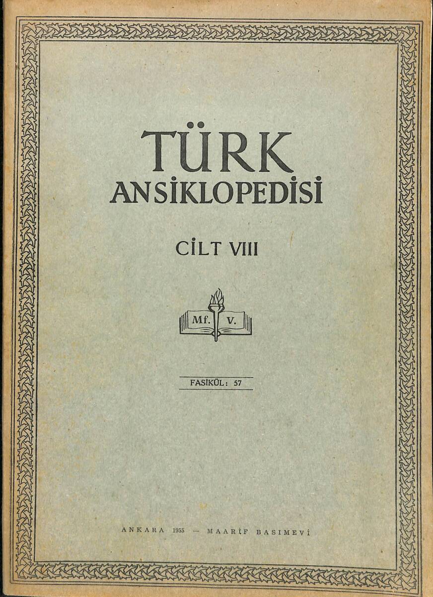 Türk Ansiklopedisi Cilt 8 Fasikül 57 NDR91519 - 1