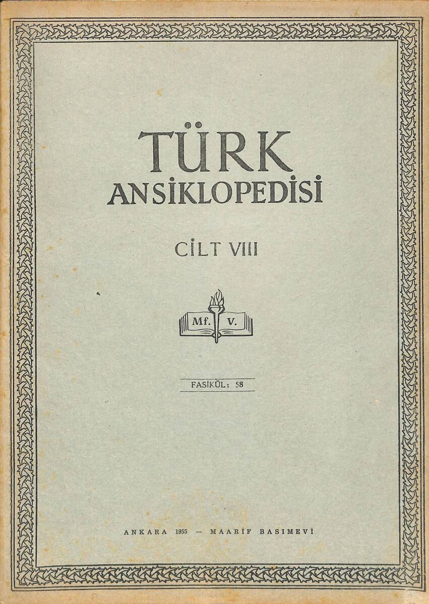 Türk Ansiklopedisi Cilt 8 Fasikül 58 NDR91518 - 1
