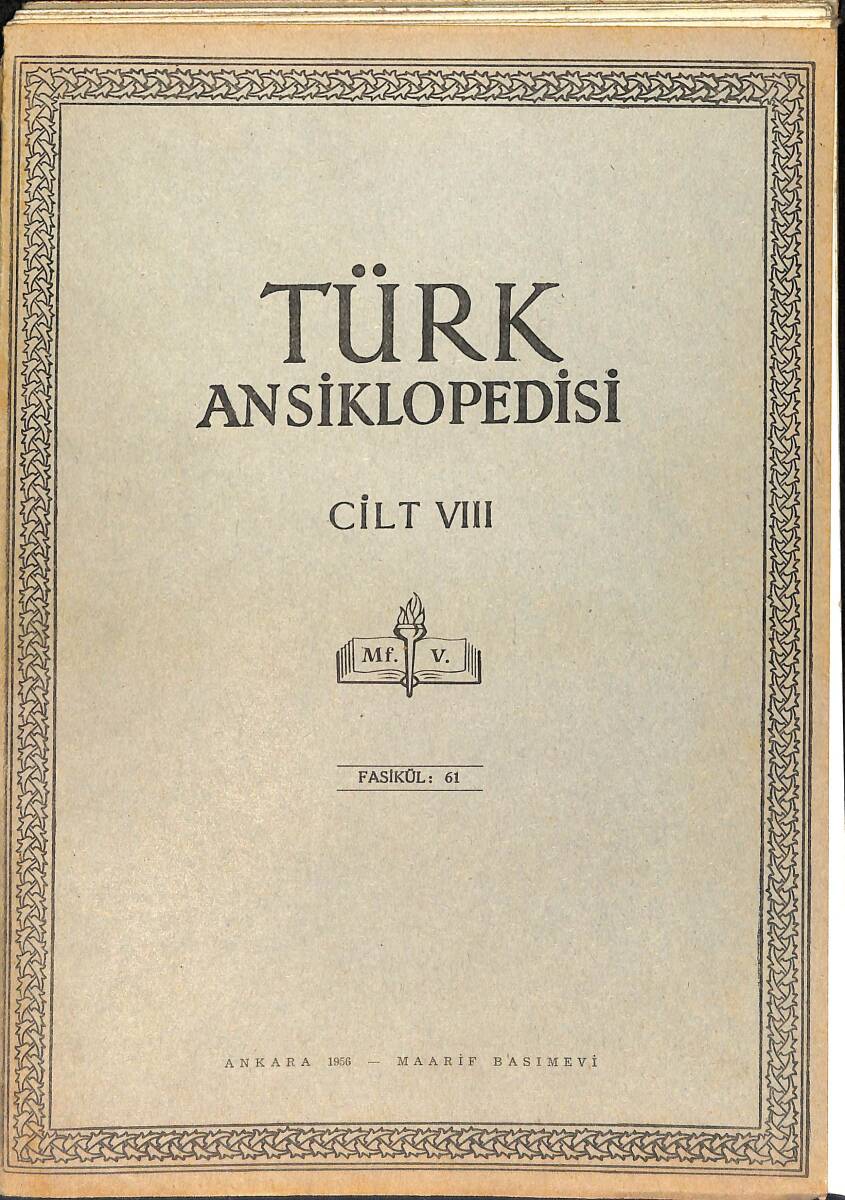 Türk Ansiklopedisi Cilt 8 Fasikül 61 NDR91540 - 1