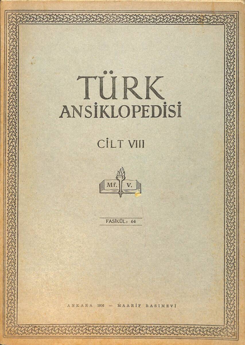 Türk Ansiklopedisi Cilt 8 Fasikül 64 NDR91548 - 1