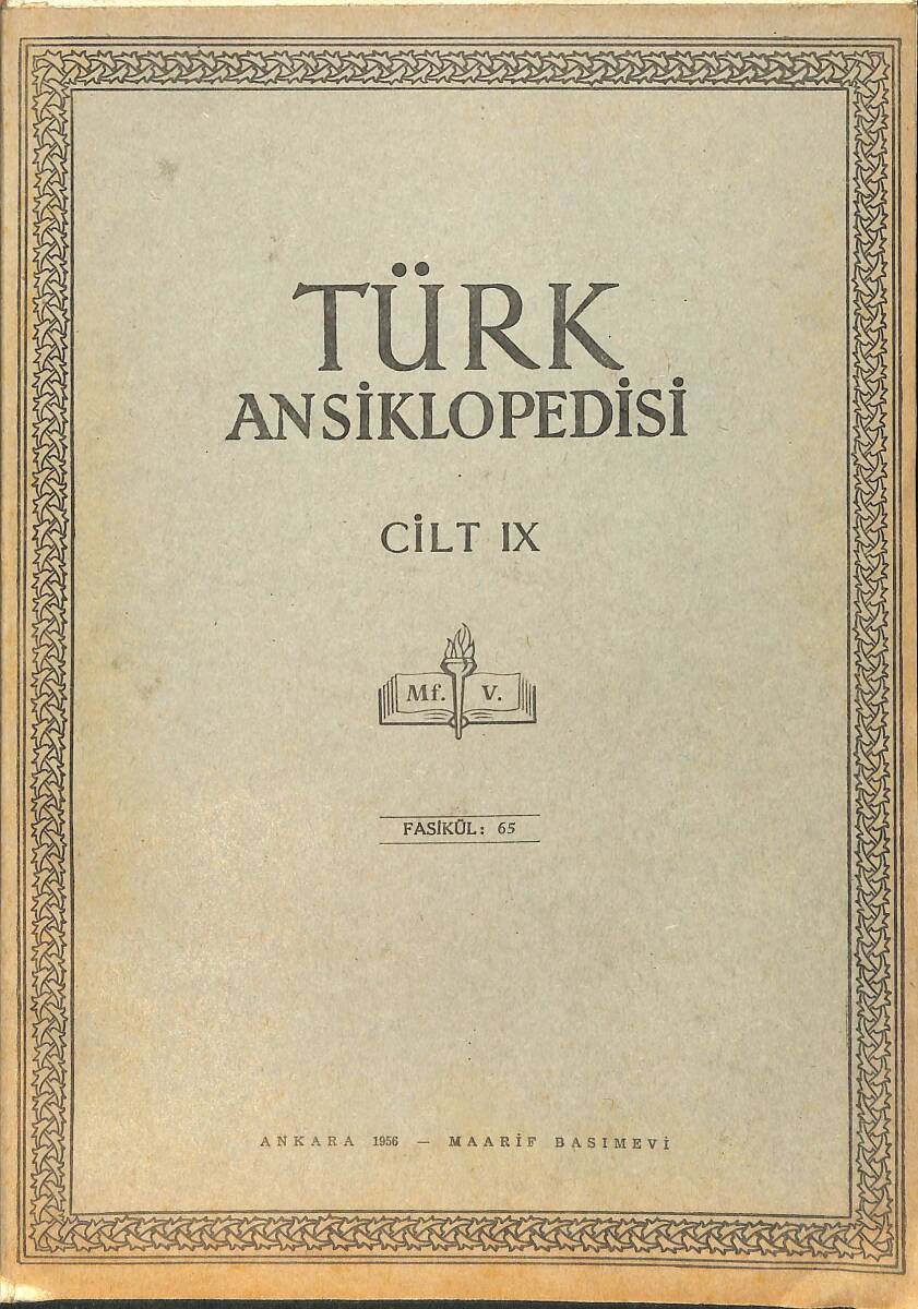 Türk Ansiklopedisi Cilt 9 Fasikül 65 NDR91547 - 1