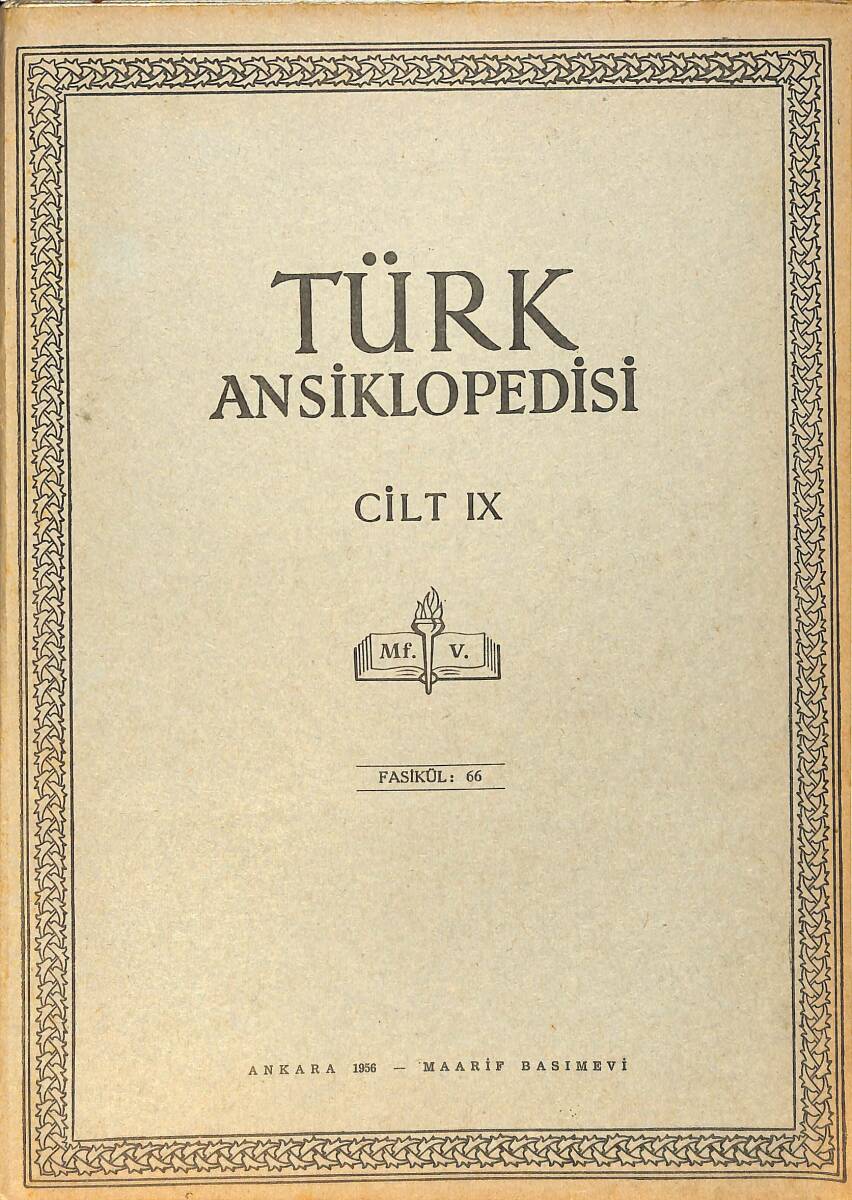 Türk Ansiklopedisi Cilt 9 Fasikül 66 NDR91546 - 1