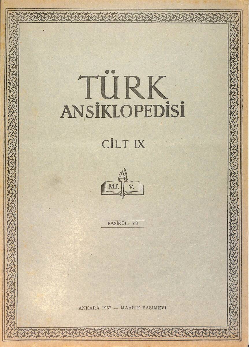 Türk Ansiklopedisi Cilt 9 Fasikül 68 NDR91538 - 1