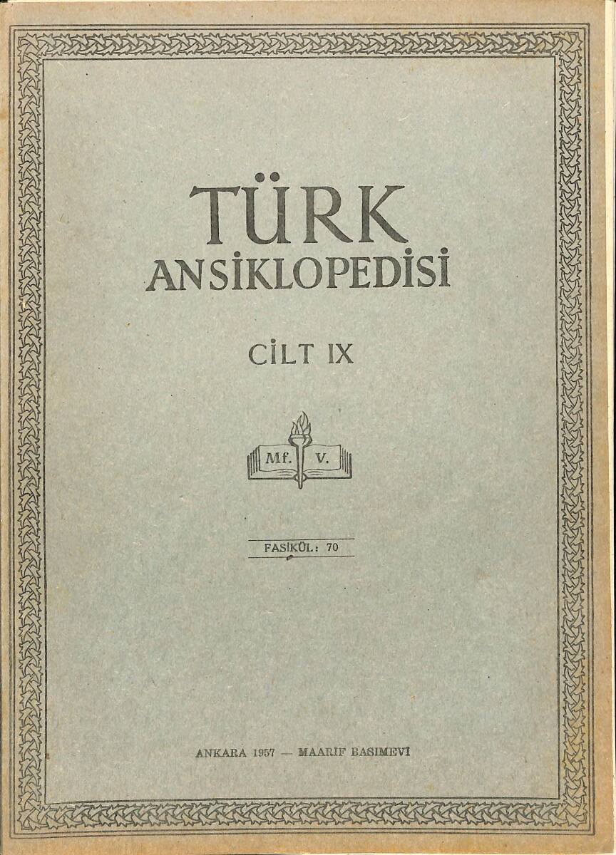 Türk Ansiklopedisi Cilt 9 Fasikül 70 NDR91533 - 1
