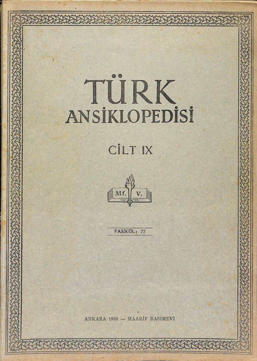 Türk Ansiklopedisi Cilt 9 Fasikül 72 NDR91531 - 1