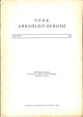 Türk Arkeoloji Dergisi Sayı 13 - 1, Yıl 1964 KTP284 - 1
