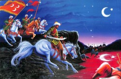 Türk Bayrağının Doğuşu Büyük Boy Kartpostal KRT9101 - Gökçekoleksiyon