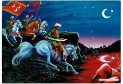 Türk Bayrağının Doğuşu Büyük Boy Kartpostal KRT9101 - Gökçekoleksiyon