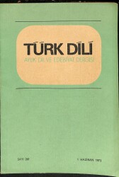 Türk Dili Aylık Dil ve Edebiyat Dergisi Sayı 261 1 Haziran 1973 NDR82778 - Gökçekoleksiyon