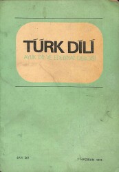 Türk Dili Aylık Dil Ve Yazım Dergisi 1 Haziran 1973 Sayı 261 NDR79254 - Gökçekoleksiyon