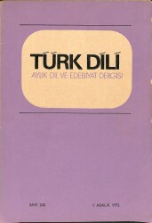 Türk Dili Aylık Dil ve Yazın Dergisi Sayı 255 1 Aralık 1972 NDR82751 - Gökçekoleksiyon