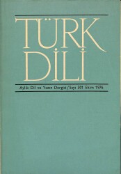 Türk Dili Aylık Dil ve Yazın Dergisi Sayı 301 - Ekim 1976 KTP3056 - Gökçekoleksiyon