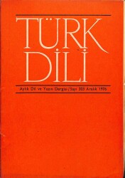Türk Dili Aylık Dil ve Yazın Dergisi Sayı 303 - Aralık 1976 KTP3159 - Gökçekoleksiyon