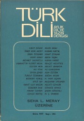 Türk Dili Aylık Dil ve Yazın Dergisi Sayı 313 - Ekim 1977 KTP3054 - Gökçekoleksiyon