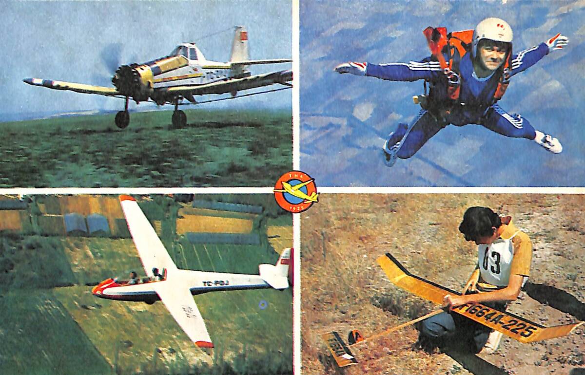 Türk Hava Kurumu Çalışmalarından Görüntüler Kartpostal (Küçük Boy) KRT24131 - 1