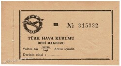 Türk Hava Kurumu Deri Makbuzu EFM707 - 1