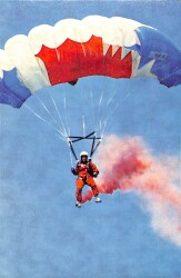 Türk Hava Kurumu Paraşüt Çalışmalarından Görüntüler Kartpostal (Küçük Boy) KRT24136 - Gökçekoleksiyon