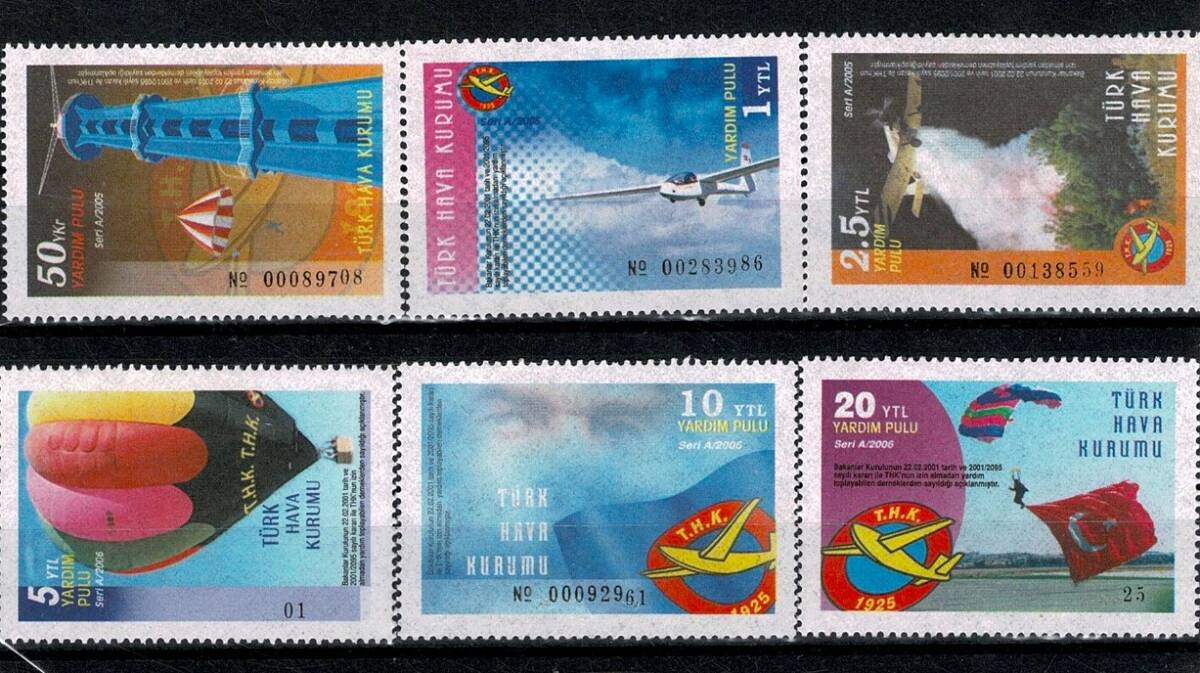 Türk Hava Kurumu (THK) Yardım Pulları MNH PPT2616 - 1
