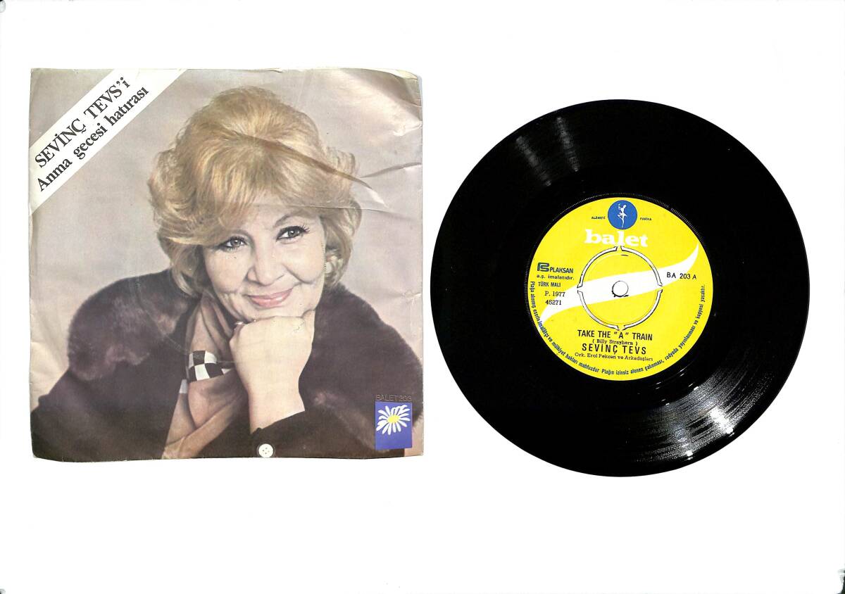 Türk Kanser Derneği Sevinç Tevs'i Anma Gecesi Hatırası – Take The A Train & Oklahoma Blues 45'lik Plak (10/8.5) PLK27231 - 1
