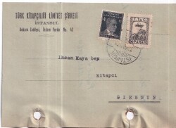 Türk Kitapçılığı Limitet Şirketi İstanbul. İhsan Kaya Gürel Giresun 1933 Yılı Antiye - 1