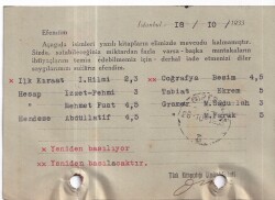 Türk Kitapçılığı Limitet Şirketi İstanbul. İhsan Kaya Gürel Giresun 1933 Yılı Antiye - 2