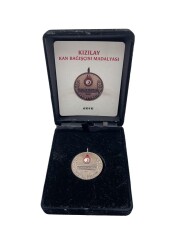 Türk Kızılayı Kan Bağışçısı Bronz Madalya (Orjinal Kutulu) AOB2405 - 5