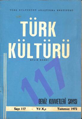 Türk Kültürü Sayı117 - 1972 KTP2857 - 1