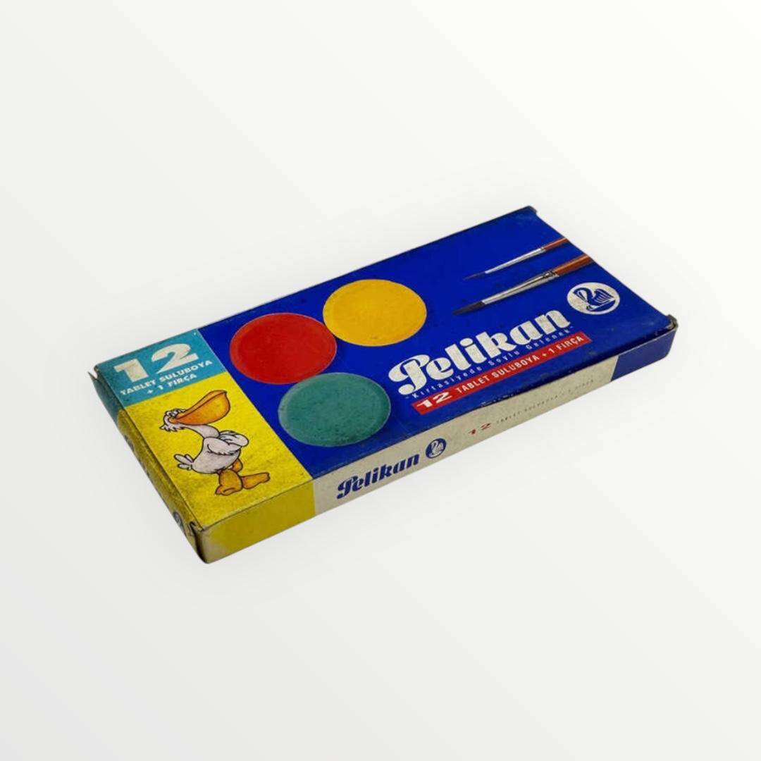Türk Malı Pelikan 12'li Sulu Boya Seti (Kullanılmamış) AOB4714 - 1