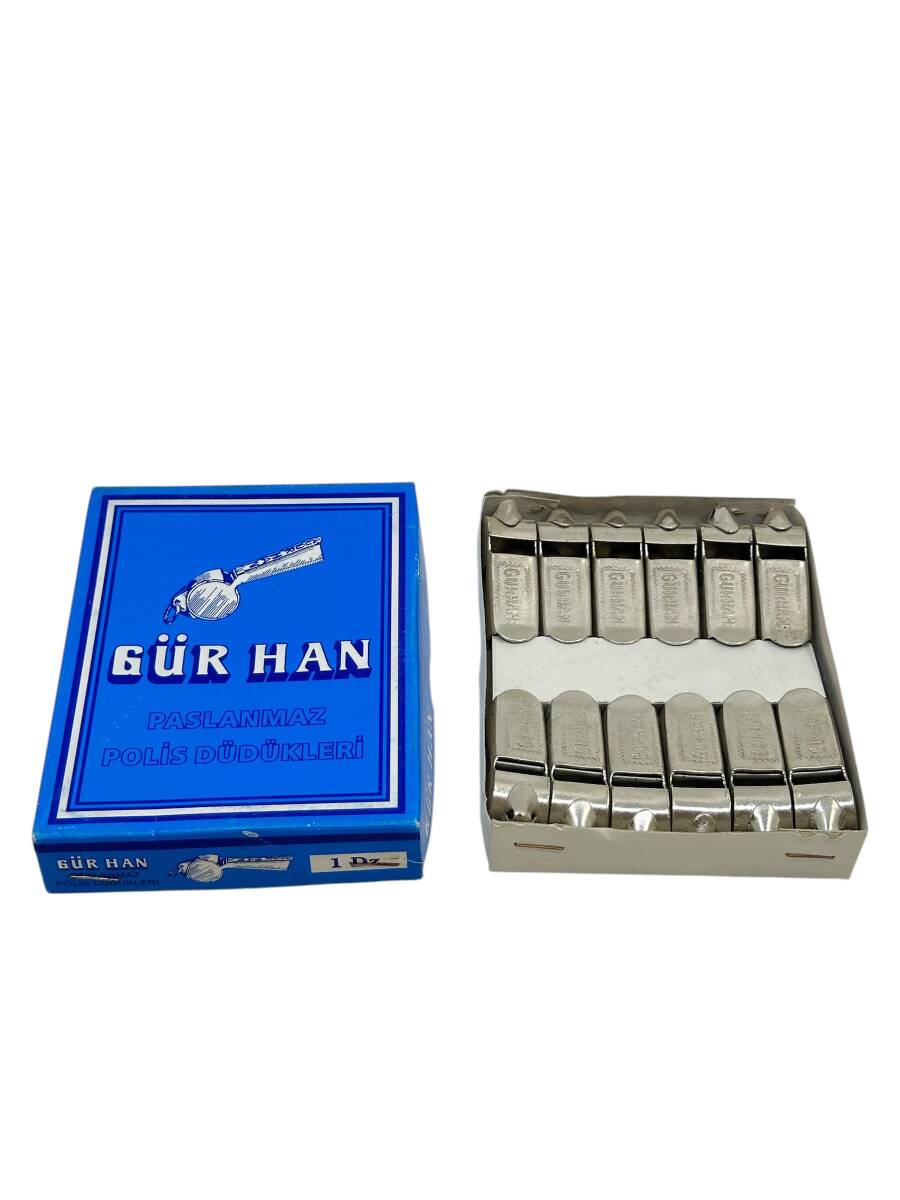 Türk Malı Gür-Han Marka Paslanmaz Polis Düdükleri (Sıfır Kutusunda) AOB4531 (N) - 1