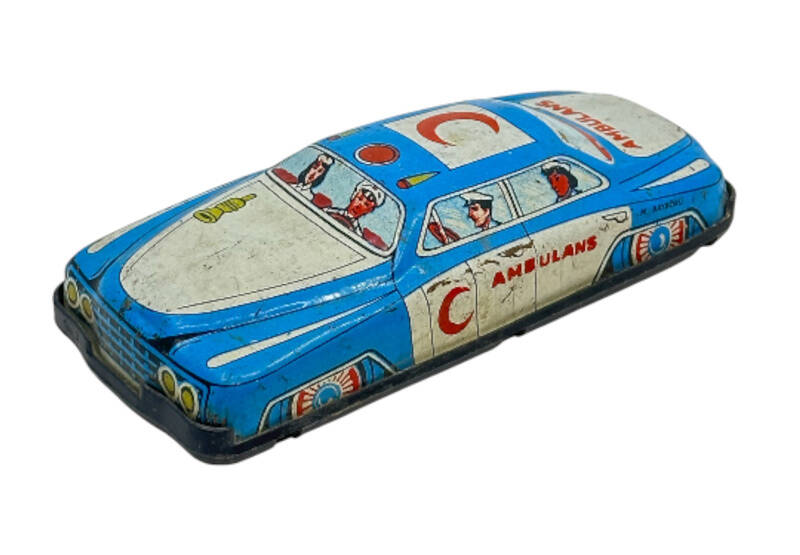 Türk Malı Gürel Marka M.Baybörü Teneke Ambulans Aracı AOB5399 - 1