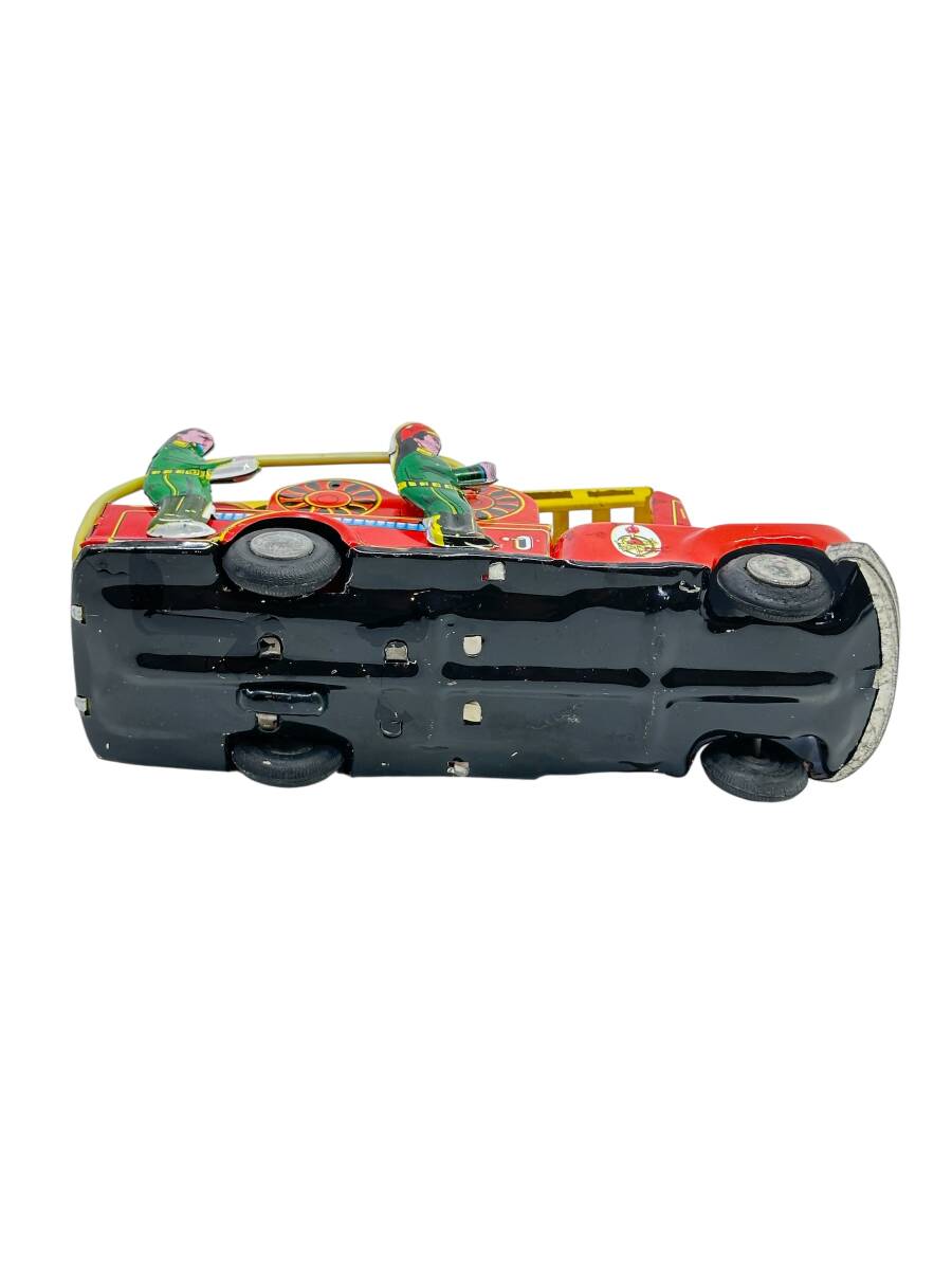 Türk Malı Nekur Marka Teneke Oyuncak İtfaiye Aracı AOB4551 - 6