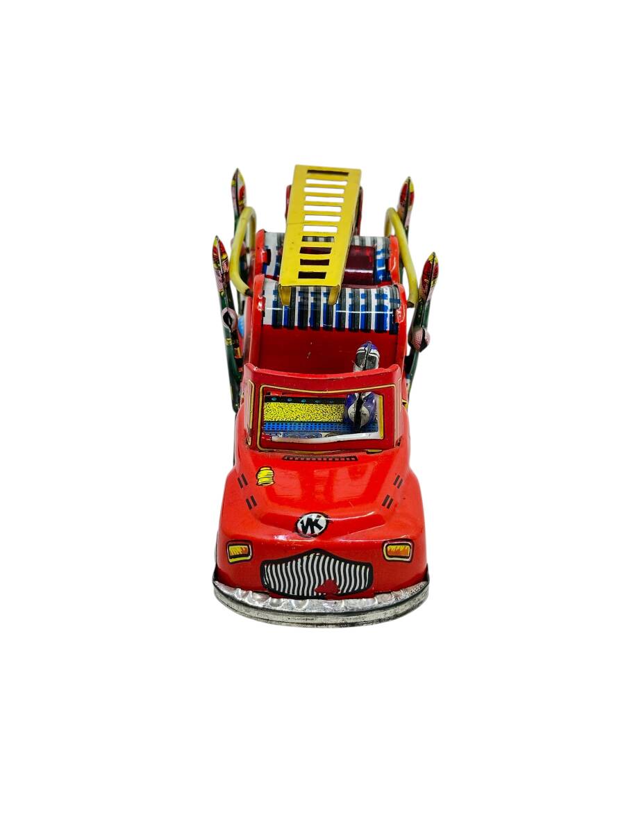 Türk Malı Nekur Marka Teneke Oyuncak İtfaiye Aracı AOB4551 - 2