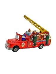 Türk Malı Nekur Marka Teneke Oyuncak İtfaiye Aracı AOB4551 - 7