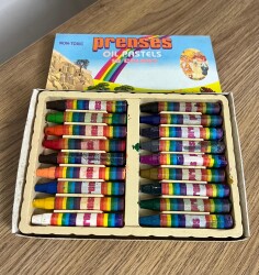 Türk Malı Prenses 18'li Yağlı Pastel Boya Seti (Kullanılmamış) AOB6156 - 2