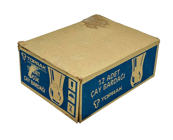 Türk Malı Toprak Marka 12li Çay Bardağı Takımı (Sıfır Ürün) AOB4704 - 1